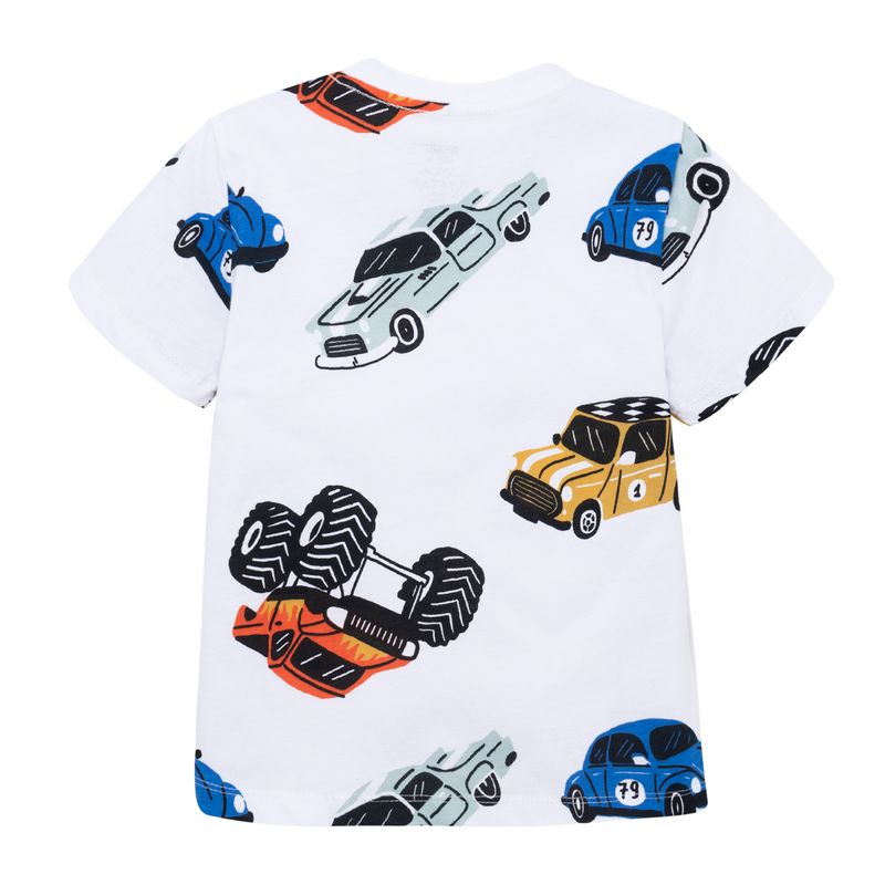 Camiseta-manga-corta-para-bebe-niño-Ropa-bebe-nino-Blanco