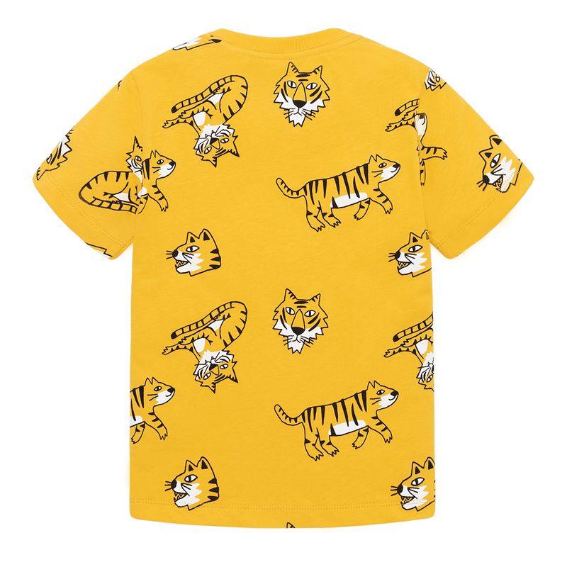 Camiseta-manga-corta-para-bebe-niño-Ropa-bebe-nino-Amarillo