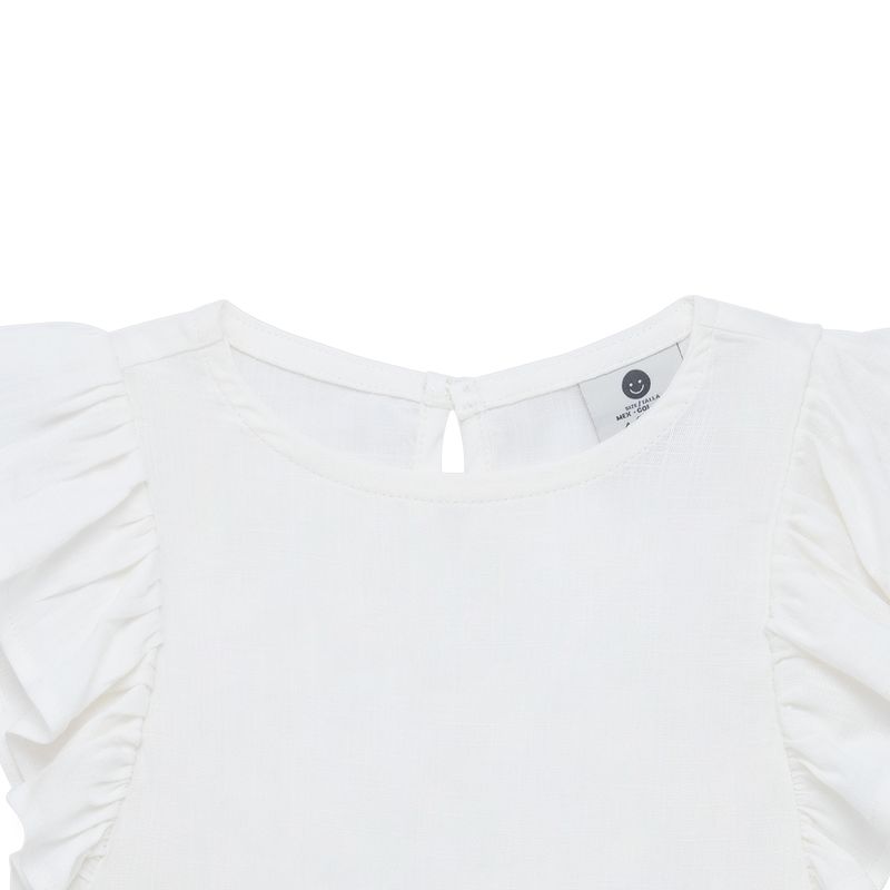 Camisa-manga-corta-para-bebe-niña-Ropa-bebe-nina-Cafe
