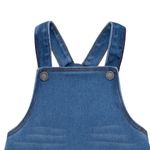 Overall-largo-para-recien-nacidos-unisex-Ropa-recien-nacido-nino-Indigo-medio