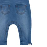 Overall-largo-para-recien-nacidos-unisex-Ropa-recien-nacido-nino-Indigo-medio