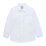 Camisa-manga-larga-para-bebe-niño-Ropa-bebe-nino-Blanco