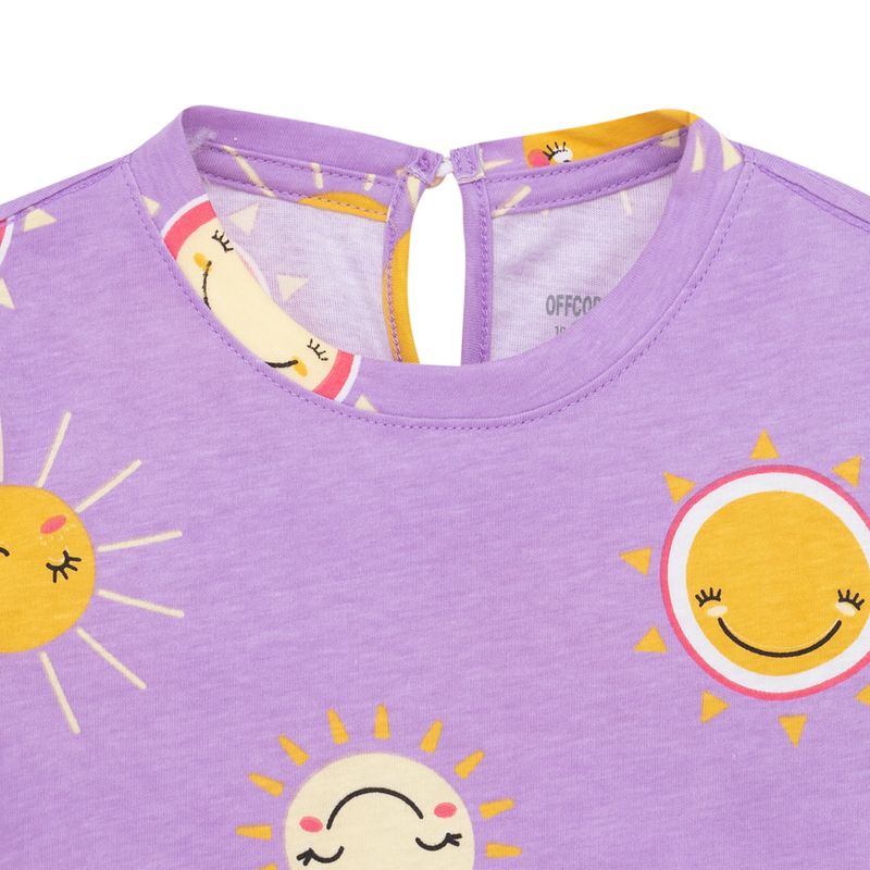 Camiseta-manga-corta-para-bebe-niña-Ropa-bebe-nina-Morado