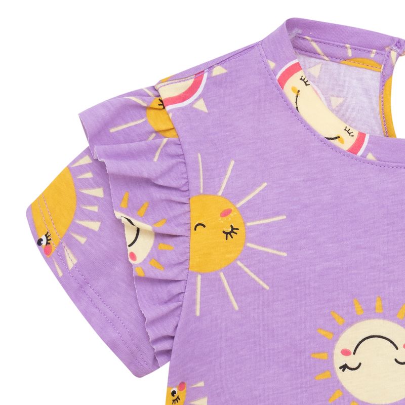 Camiseta-manga-corta-para-bebe-niña-Ropa-bebe-nina-Morado