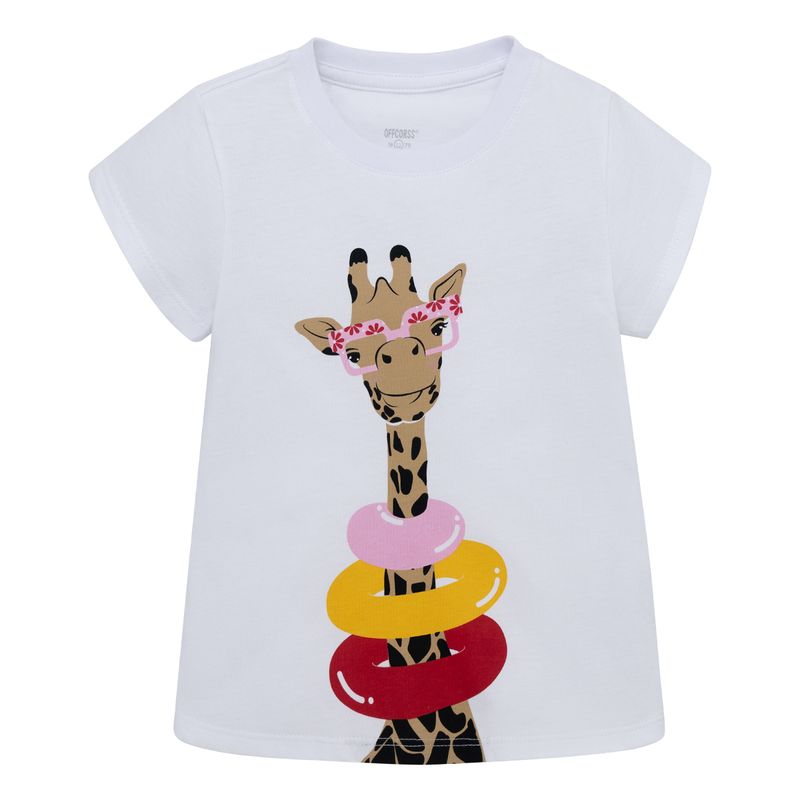 Camiseta-manga-corta-para-bebe-niña-Ropa-bebe-nina-Blanco