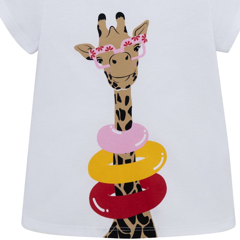 Camiseta-manga-corta-para-bebe-niña-Ropa-bebe-nina-Blanco