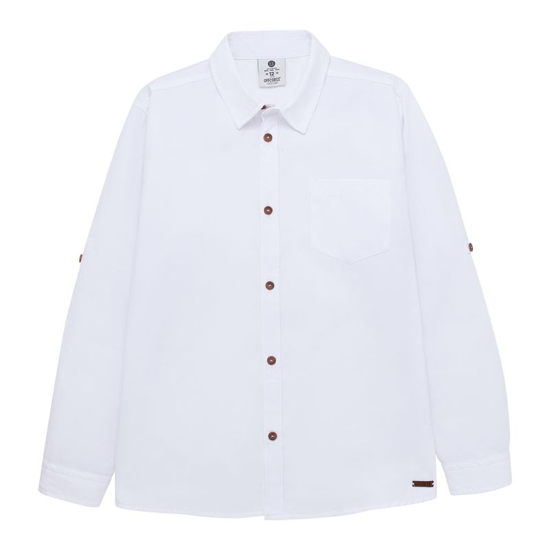 Camisa-manga-larga-para-niño-Ropa-nino-Blanco