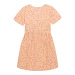 Vestido-manga-corta-para-niña-Ropa-nina-Naranja