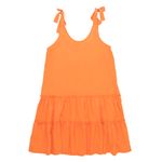 Vestido-manga-sisa-para-niña-Ropa-nina-Naranja