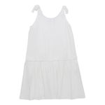 Vestido-manga-sisa-para-niña-Ropa-nina-Blanco