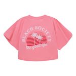 Camiseta-manga-corta-para-niña-Ropa-nina-Rosado
