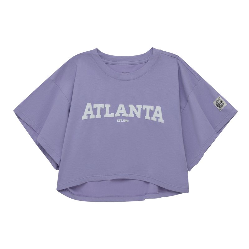 Camiseta-manga-corta-para-niña-Ropa-nina-Morado