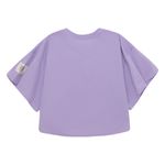 Camiseta-manga-corta-para-niña-Ropa-nina-Morado