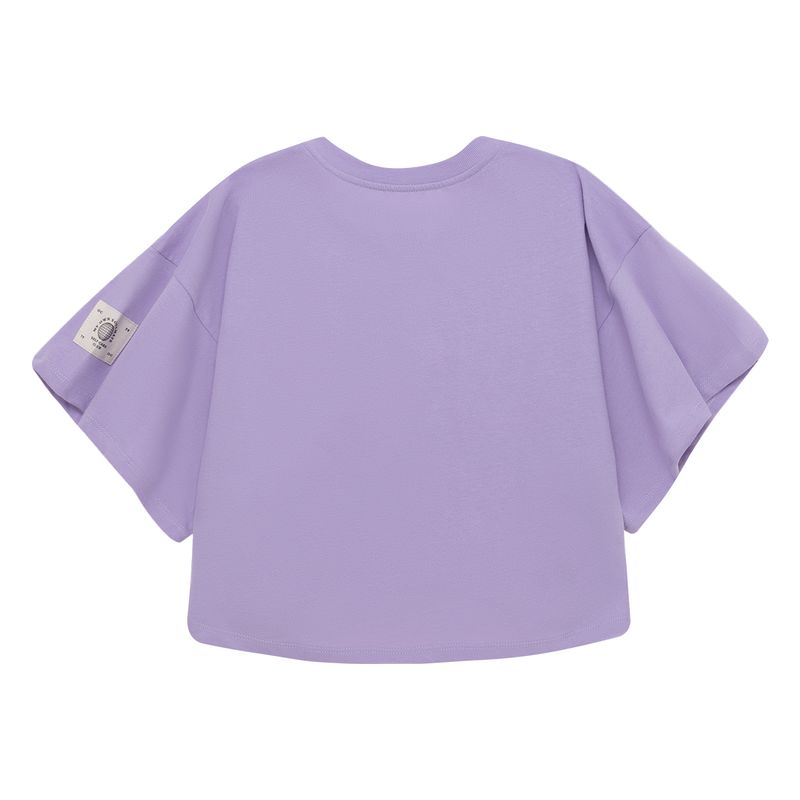Camiseta-manga-corta-para-niña-Ropa-nina-Morado