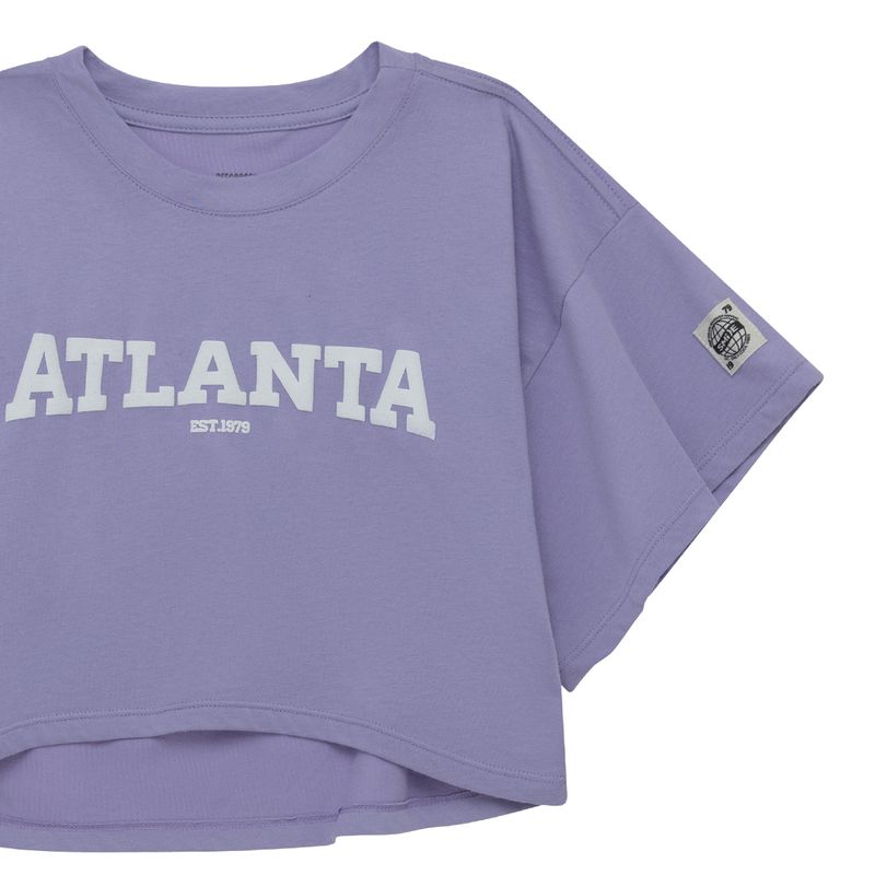 Camiseta-manga-corta-para-niña-Ropa-nina-Morado
