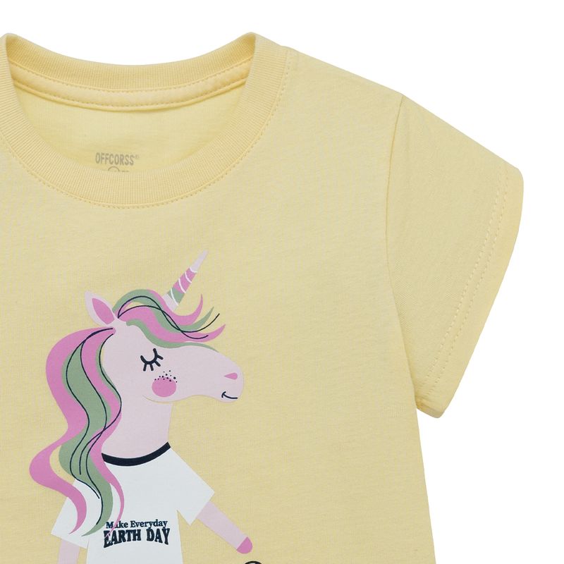 Camiseta-manga-corta-para-bebe-niña-Ropa-bebe-nina-Amarillo