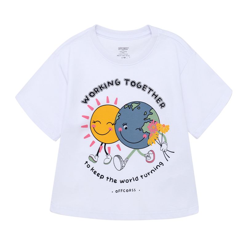 Camiseta-manga-corta-para-bebe-niña-Ropa-bebe-nina-Blanco