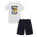 Conjunto-corto-para-niño-Ropa-nino-Gris