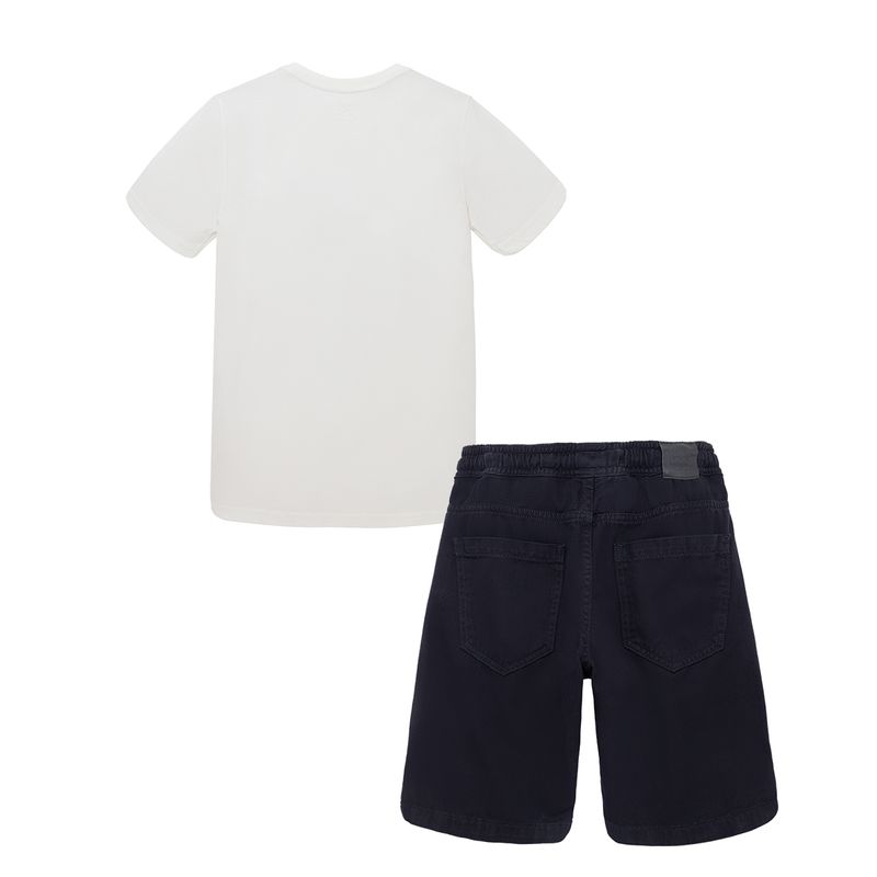 Conjunto-corto-para-niño-Ropa-nino-Gris