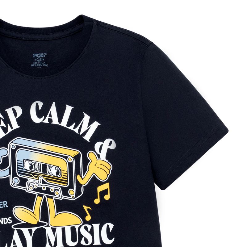 Camiseta-manga-corta-para-niño-Ropa-nino-Negro