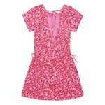 Vestido-manga-corta-para-niña-Ropa-nina-Rosado