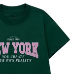 Camiseta-manga-corta-para-niña-Ropa-nina-Verde