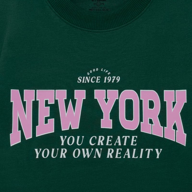 Camiseta-manga-corta-para-niña-Ropa-nina-Verde