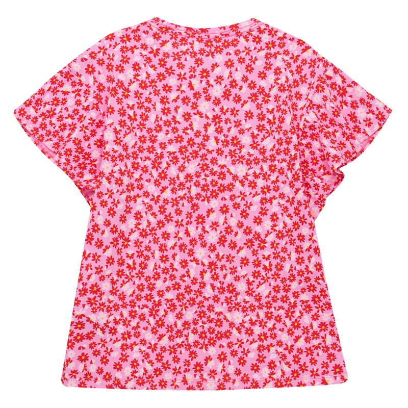 Camiseta-manga-corta-para-niña-Ropa-nina-Rosado