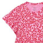 Camiseta-manga-corta-para-niña-Ropa-nina-Rosado