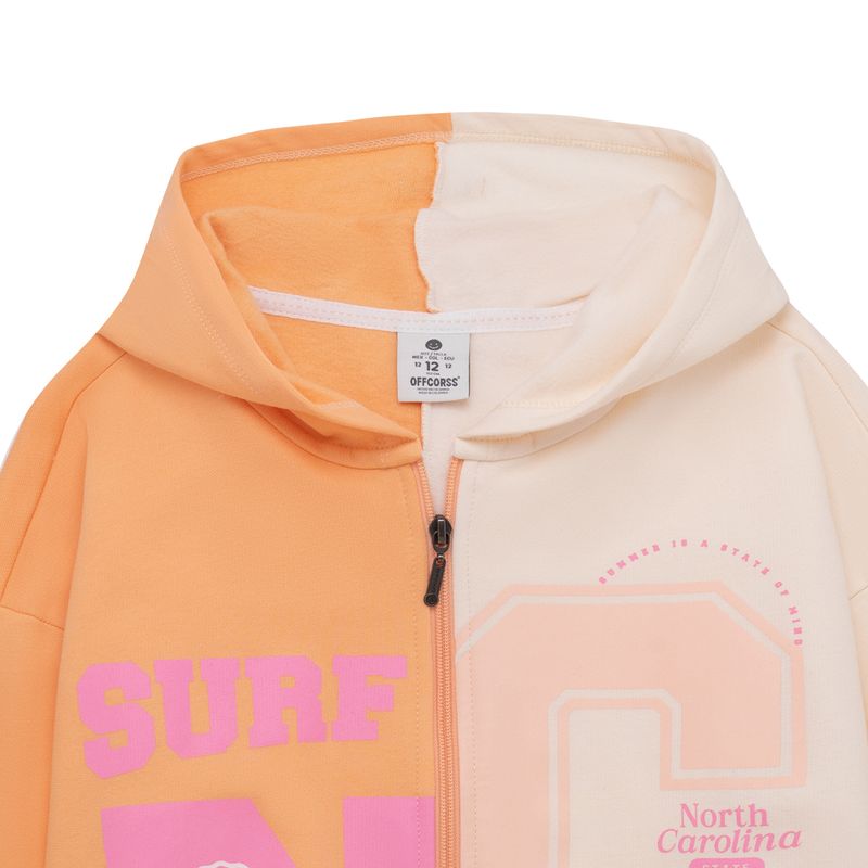 Buzo-abierto-para-niña-Ropa-nina-Naranja