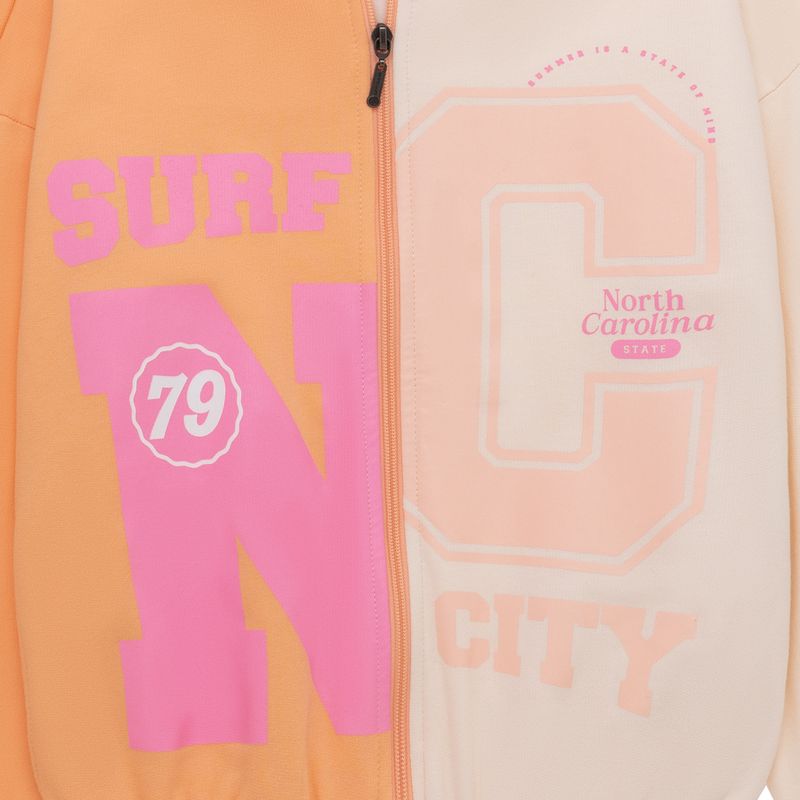 Buzo-abierto-para-niña-Ropa-nina-Naranja