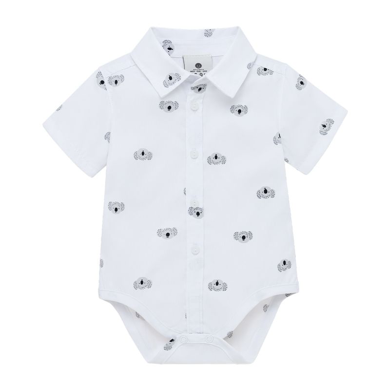 Body-manga-corta-para-recien-nacido-niño-Ropa-recien-nacido-nino-Blanco