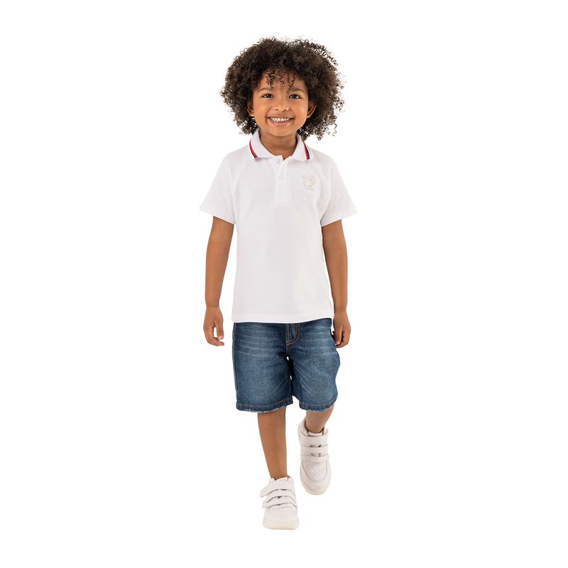 Camiseta-manga-corta-para-bebe-niño-Ropa-bebe-nino-Blanco