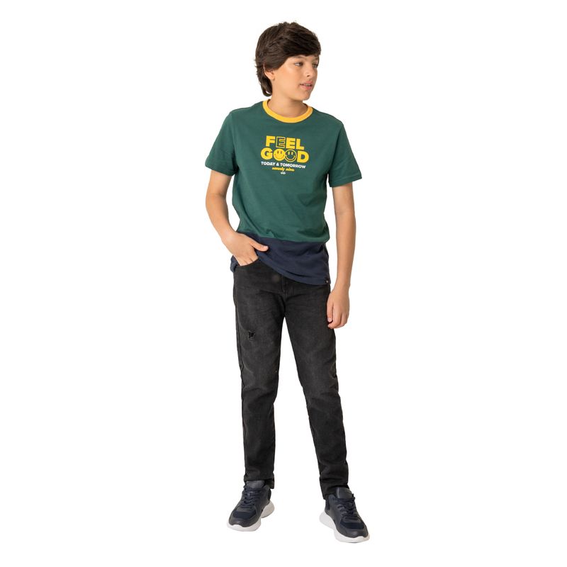 Camiseta-manga-corta-para-niño-Ropa-nino-Verde