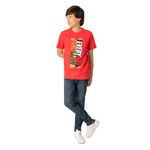 Camiseta-manga-corta-para-niño-Ropa-nino-Rojo