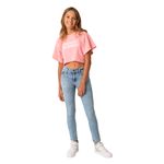 Camiseta-manga-corta-para-niña-Ropa-nina-Rosado