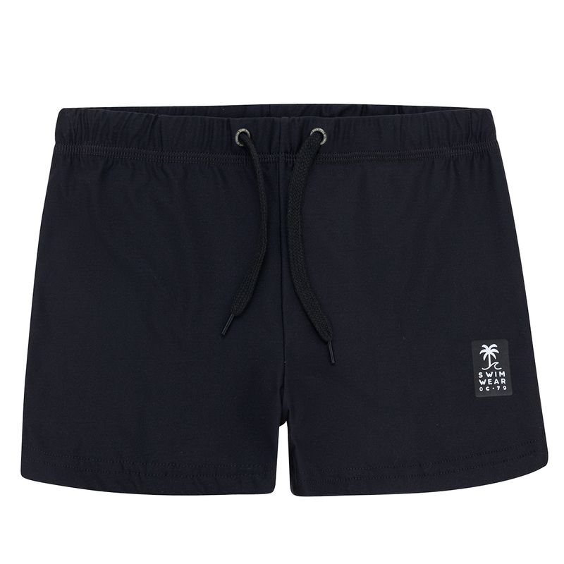 Pantaloneta-tipo-boxer-con-cordon-funcional-para-niño-Ropa-nino-Negro