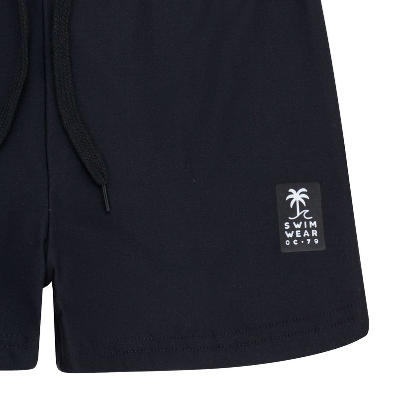 Pantaloneta-tipo-boxer-con-cordon-funcional-para-niño-Ropa-nino-Negro