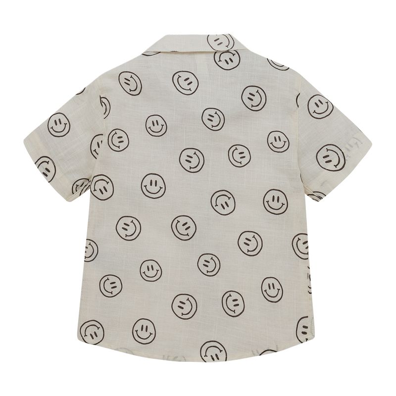 Camisa-manga-corta-con-bolsillo-para-bebe-niño-Ropa-bebe-nino-Cafe