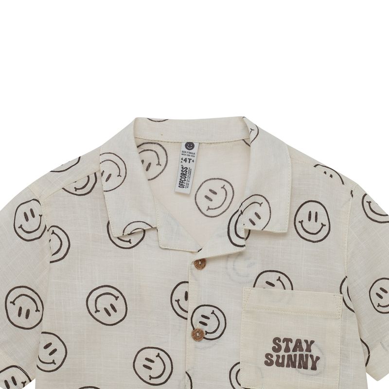 Camisa-manga-corta-con-bolsillo-para-bebe-niño-Ropa-bebe-nino-Cafe