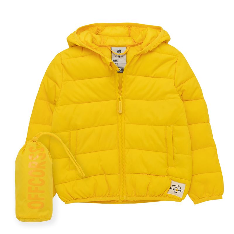 Chaqueta-acolchada-con-bolsa-para-guardarla-para-bebe-niño-Ropa-bebe-nino-Amarillo