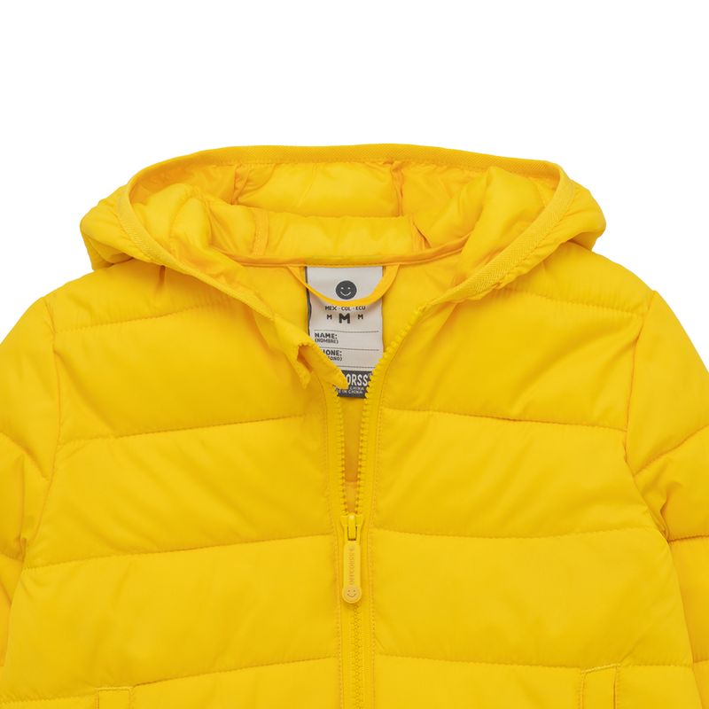 Chaqueta-acolchada-con-bolsa-para-guardarla-para-bebe-niño-Ropa-bebe-nino-Amarillo