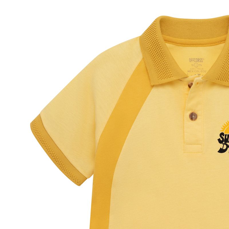 Camiseta-tipo-polo-para-bebe-niño-Ropa-bebe-nino-Amarillo