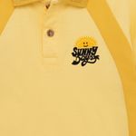 Camiseta-tipo-polo-para-bebe-niño-Ropa-bebe-nino-Amarillo