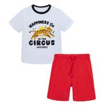 Conjunto-pijama-de-camiseta-manga-corta-bermuda-para-bebe-niño-Ropa-bebe-nino-Rojo