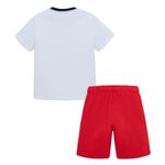 Conjunto-pijama-de-camiseta-manga-corta-bermuda-para-bebe-niño-Ropa-bebe-nino-Rojo