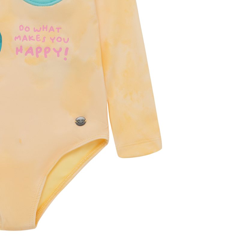 Vestido-de-baño-entero-manga-larga-para-bebe-niña-Ropa-bebe-nina-Amarillo