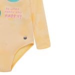 Vestido-de-baño-entero-manga-larga-para-bebe-niña-Ropa-bebe-nina-Amarillo