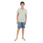 Camisa-manga-corta-para-niño-Ropa-nino-Gris