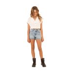 Camisa-manga-corta-para-niña-Ropa-nina-Gris